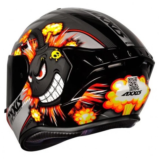 CAPACETE AXXIS DRAKEN BOMB PRETO